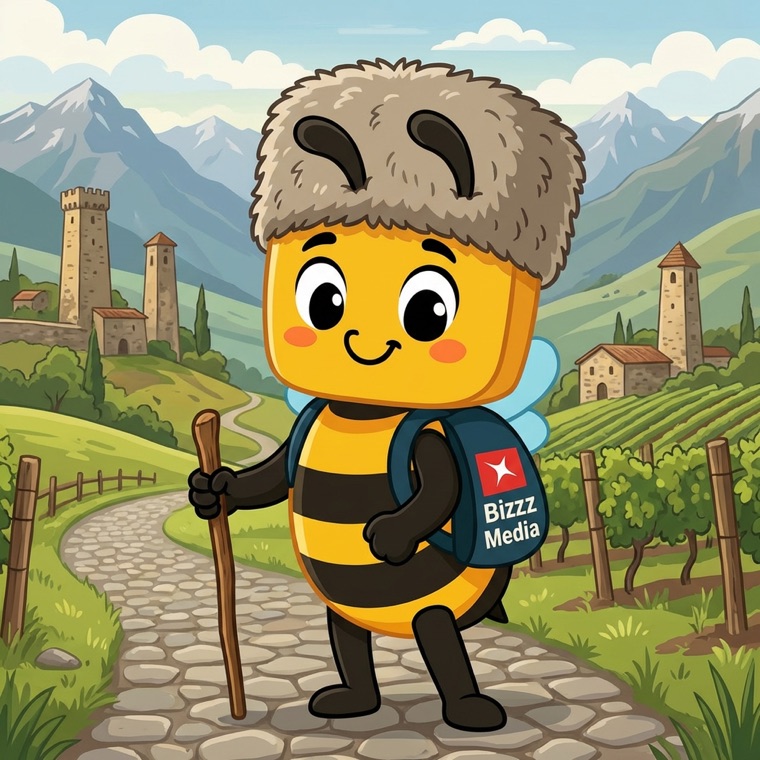 Маскот BeeTravel гуляет по Грузии